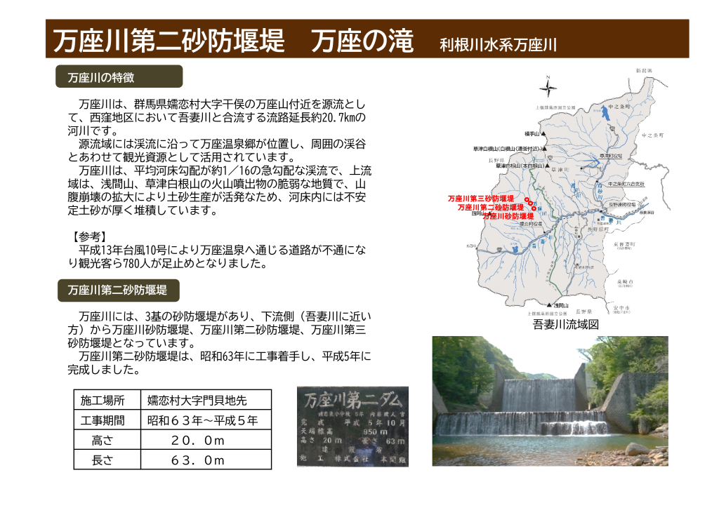 万座川第二砂防堰堤