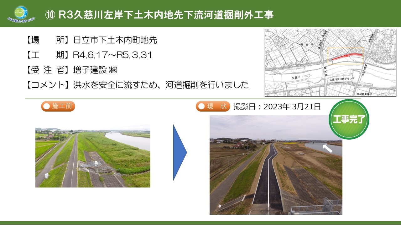 R３久慈川左岸下土木内町地先下流河道掘外工事