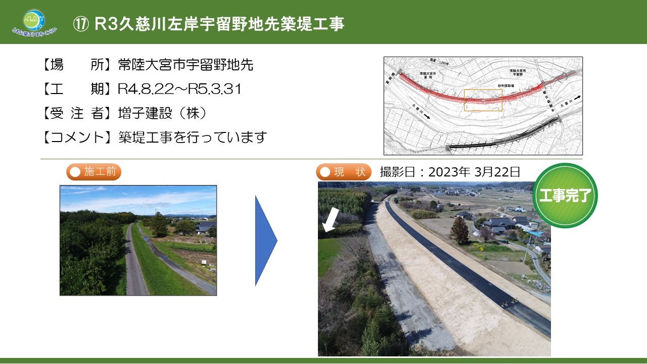 Ｒ３久慈川左岸宇留野地先築堤工事