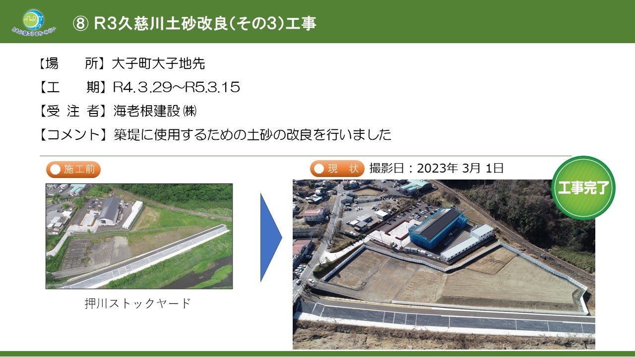 Ｒ３久慈川土砂改良（その３）工事