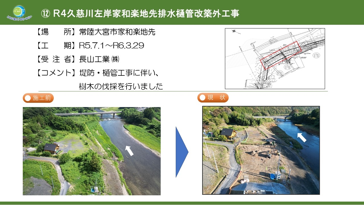 Ｒ４久慈川左岸家和楽地先排水樋管改築外工事