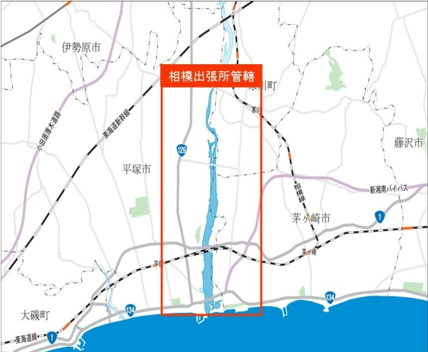 相模川管轄図