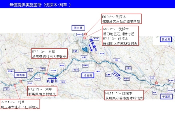 無償提供実施箇所