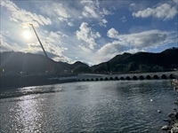 太陽の吊り作業