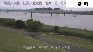 市川市田尻　新行徳橋下流（平常時）