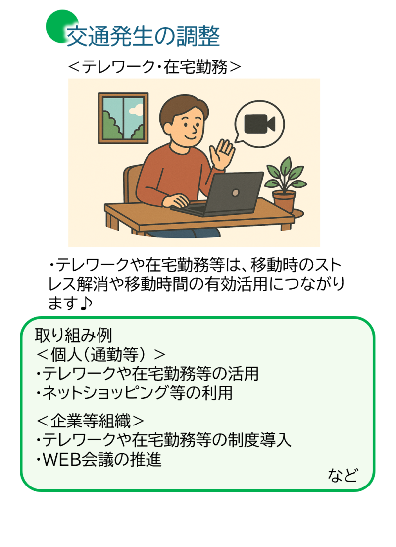 交通発生の調整