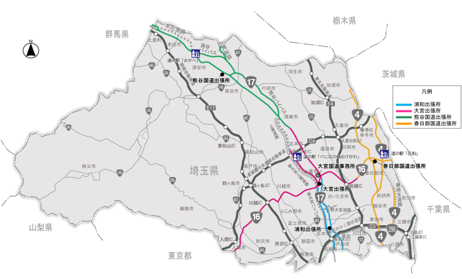 出張所別管理路線図