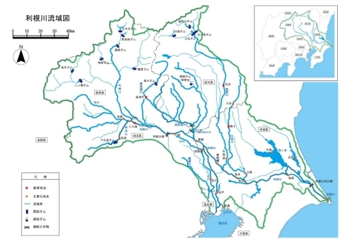 利根川流域図