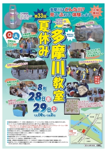 R8夏休み多摩川教室