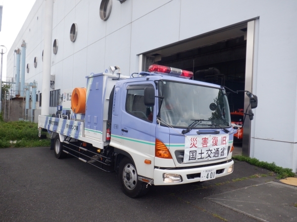 排水ポンプ車追加派遣