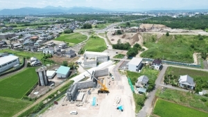 金久保地区の工事現場