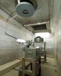 Normal plumb line lower level measurement room