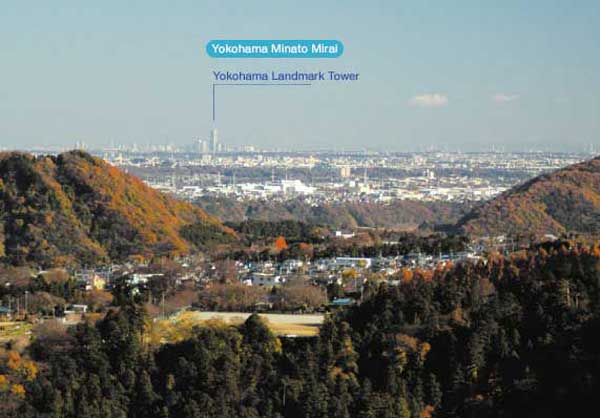 Looking towards Yokohama from the observation tower