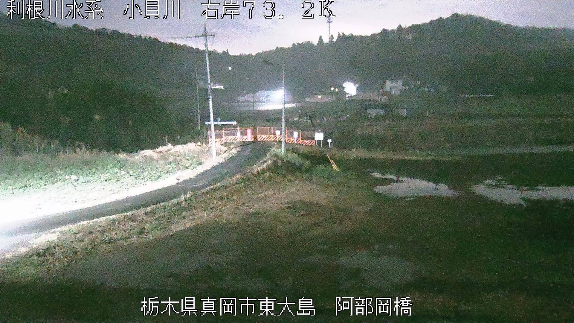 小貝川 右岸 ７３ ２ｋ 阿部岡橋 のライブ映像 下館河川事務所 国土交通省 関東地方整備局