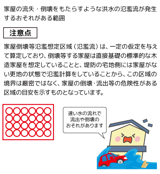 家屋倒壊等氾濫想定区域 （氾濫流）