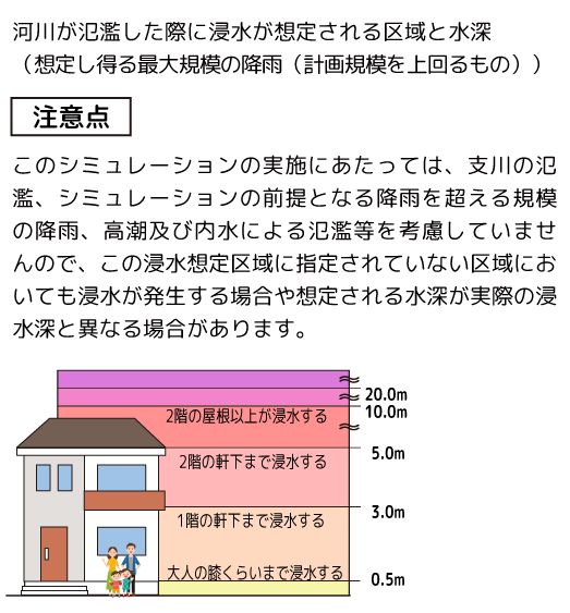 洪水浸水想定区域 （想定最大規模）