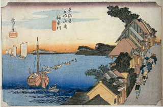 東海道分間延絵図 神奈川 台之景